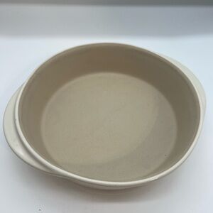 Pampered Chef New without box ceramic bakeware dish 8” Heritage stoneware